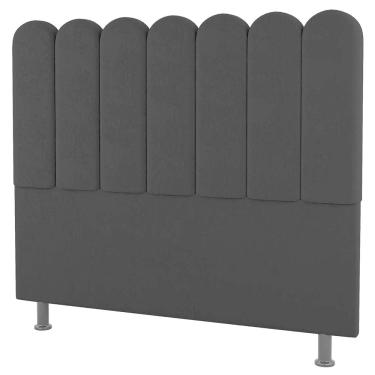 Imagem de Cabeceira Cama Box Casal Lana 140cm Suede Preto - Desk Design