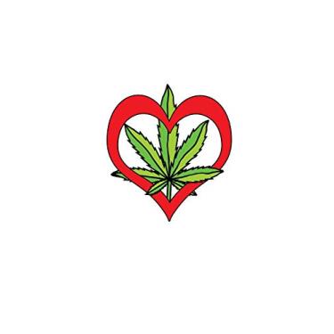 Imagem de Cannabis Rating Journal - Love the Leaf I: 5 X 8 200 Page-100 Sheet Blank Form THC CBD Cannabis Rating with Cool Love the Leaf Image