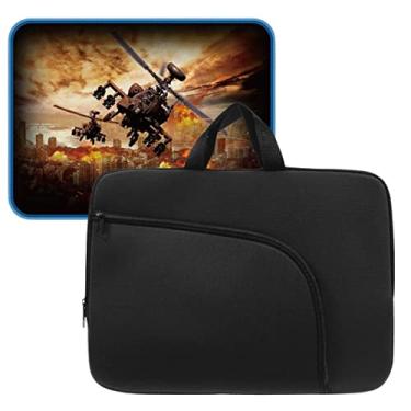 Imagem de Capa Case Luva com Bolso para Notebook 14" Polegadas + Mouse Pad Gamer base antiderrapante com bordas costuradas 32 x 24 cm