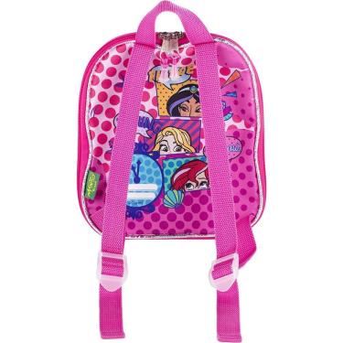 Imagem de Mochila Pequena Maxtoy 3D Princesa Cinderela Rosa