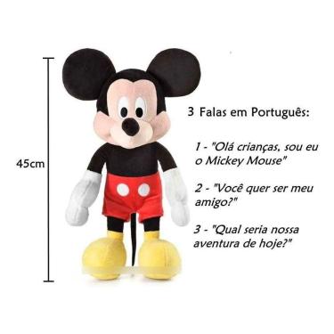 Imagem de Pelúcia Mickey Mouse Boneco Disney C/ Som