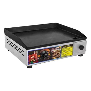 Imagem de Sanduicheira Chapeira P/ Hot Dog, Porções, Elétrica Em Inox Chapeira, Bifeira, Chapa, para lanches, porções, hot dog, hamburguers, calabresa, bacon
