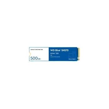 Imagem de SSD 500GB WD Blue SN570, M.2 2280, NVMe, Leitura: 3500MB/s e Gravação: 2300MB/s, Azul - WDS500G3B0C