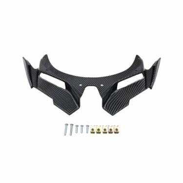 Imagem de Kokiya Capa de asa aerodinâmica de carenagem frontal, winglets aerodinâmicos frontais, para ZX25R 2022-2024, tiras pretas