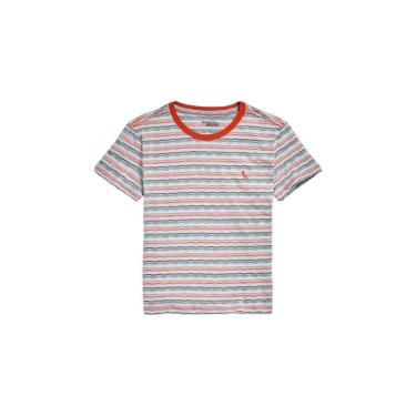 Imagem de Infantil - Camiseta Listra Textura Reserva Mini Laranja  menino