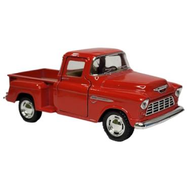 Imagem de Miniatura Carrinho De Ferro Caminhonete 1955 Chevy Stepside (Vermelho)