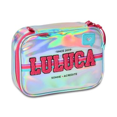 Imagem de Estojo Luluca Holográfico Pandinhas Teens 36 Lápis