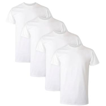 Imagem de Hanes Ultimate Fresh Iq Camiseta masculina slim fit, pacote com 4, Pacote com 4 - Branco, 3G