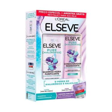 Imagem de Elseve Pure Hialurônico Shampoo Hidra Purificante 375ml E Condicionado