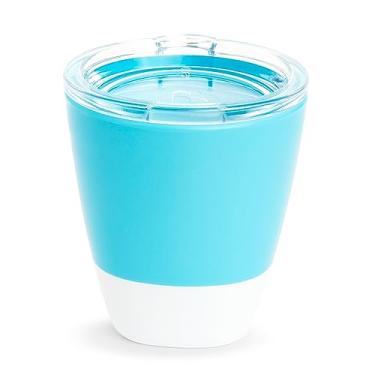 Imagem de Munchkin Copo infantil aberto com tampa de treinamento, 200 ml, azul