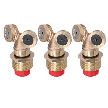 Imagem de 3 Bocais De Nebulização De Bronze Dos Pces, Bocal De Pulverizador Agrícola Com Filtro Masculino G1/2, Conector De Irrigação De Sprinklers De Jardim De 2 Furos