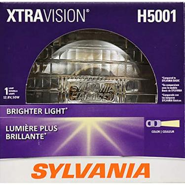 Imagem de SYLVANIA - Farol selado H5001 XtraVision – Substituição de farol de halogêneo proporciona mais visibilidade descendente (contém 1 lâmpada)
