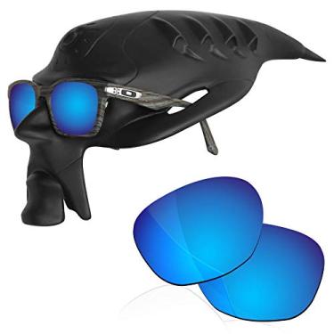 Imagem de RockShell Lentes polarizadas de reposição para óculos de sol Oakley Garage Rock OO9175 - Azul gelo