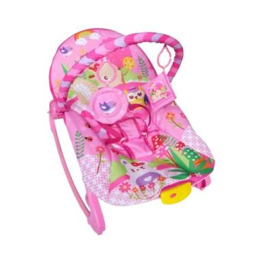 Imagem de Cadeira De Descanço Vibratória Para Bebe Rosa - Color Baby