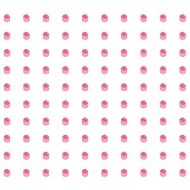 Imagem de GWYAN 100 peças de marcadores de cabide de roupas etiquetas em branco para roupas roupas etiquetas de encaixe acessórios (rosa)