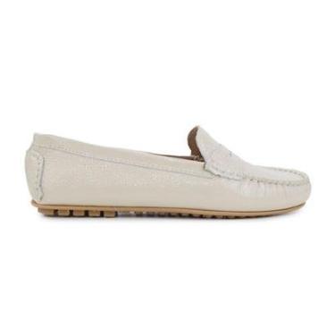 Imagem de Mocassim Feminino Mezzo Punto Verniz Bege - 082-20-Feminino