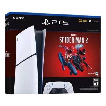 Imagem de Sony Playstation 5 Slim - 1tb - Spider Man 2 - Cor Branco - Mídia Digital CFI-2015