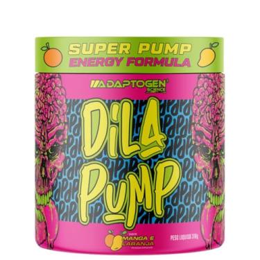 Imagem de Dila Pump 318g Pré Treino Sem Cafeína Sabor Manga e Laranja - Adaptogen Science