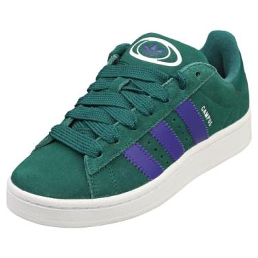 Imagem de adidas Tênis feminino Campus 00s, verde universitário/calçado branco/tinta energética, tamanho 36