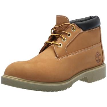 Imagem de Timberland Bota masculina Newman impermeável Chukka, Wheat-2024 Novo, 38