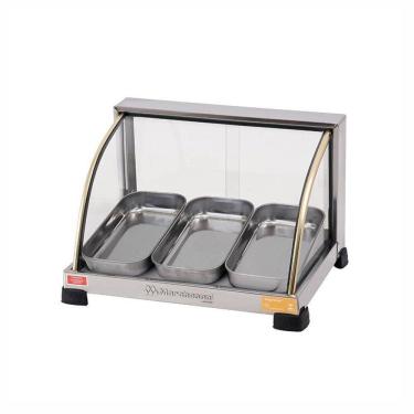 Imagem de Estufa Para Salgados Ouro 220V 3 Bandejas Curva Marchesoni