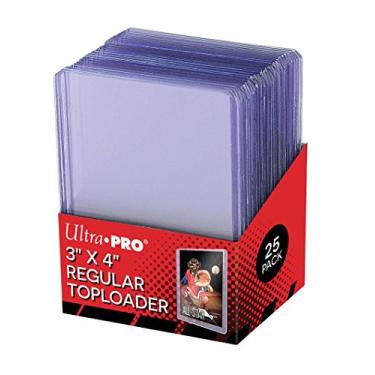 Imagem de Ultra Pro Porta-cartões de carregamento superior de 63 x 10 cm para beisebol, futebol, basquete, hóquei, golfe, cartas esportivas individuais