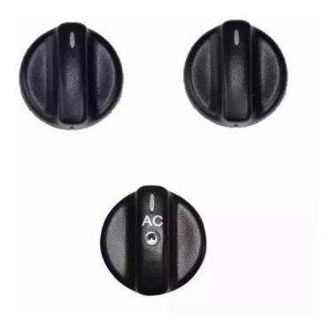 Imagem de Kit 3 Botão Ar Condicionado Escort Sw Verona Central Lateral - Claupla