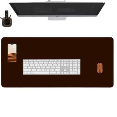 Imagem de Desckpad couro office MESA Grande 60X30 + porta copo - GENERTOY, 60X30