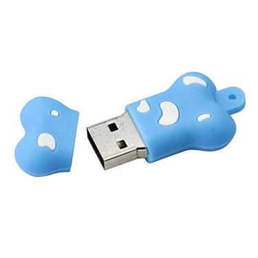 Imagem de 16GB Bone Model USB Flash Drive USB 3.0 Dispositivo de armazenamento USB Flash Disk USB Drive USB 3.0 Memory Stick USB Stick U Disk Pen Drive USB Flash Memory USB Disk Armazenamento de dados - Azul