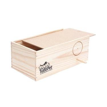 Imagem de Ninho Tudo Pet Madeira Pinus para Calopsita