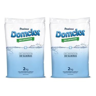 Imagem de Kit 2X Decantador Sulfato de Aluminio DomClor 2KG, Kit 2x Decantador S