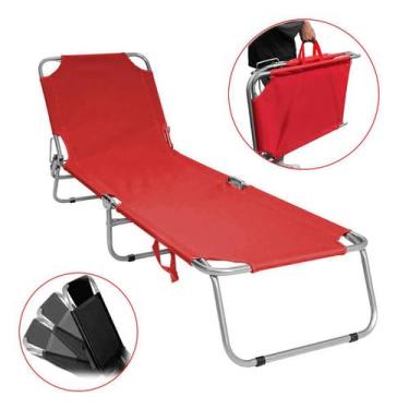 Imagem de Espreguiçadeira Praia Varanda Cadeira Reclinável Deitar Luxo - Tatudeb