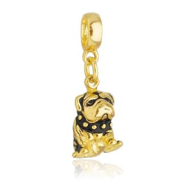 Imagem de Berloque Cachorro Buldogue Banhado a Ouro 18k - Work Semijoias