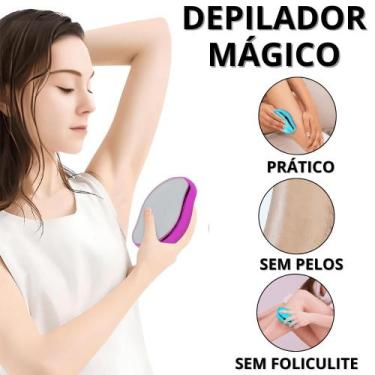Imagem de Removedor De Pelos Reutilizável Depilador De Cristal Indolor Depilado 