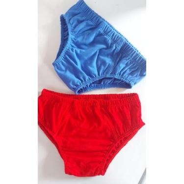 Imagem de Kit Cueca Slip Infantil Algodão 10 Unidades - Ana Rabelo confecções, P