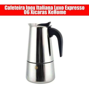 Imagem de Cafeteira Inox Italiana Luxo Expresso 06 Xícaras KeHome