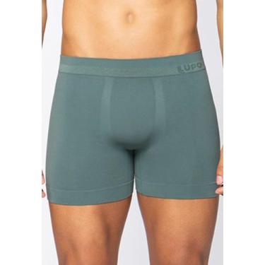 Imagem de Cueca Lupo Boxer Microfibra Sem Costura Masculina 766-013, Oliva, GG
