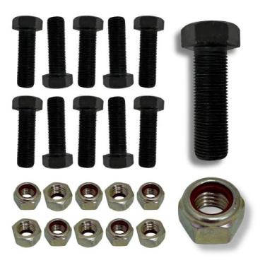 Imagem de Parafuso Sextavado Ri M10 X 1,00 X 40 8.8 - 10 Pçs Com Porca - FEY