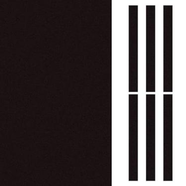 Imagem de PATIKIL Pano de bilhar 2,4 m, feltro profissional para mesa de bilhar com 6 tiras de tecido de feltro, acessórios de substituição de feltro de pano de sinuca para bares e clubes, preto