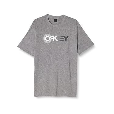 Imagem de Oakley Camiseta masculina com anéis, Nova cinza atlético, P