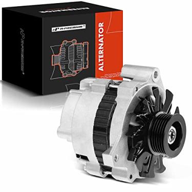 Imagem de A-Premium Alternador compatível com Chevrolet Camaro 1987-1992, S10 92-93, Lumina, LLV e GMC Sonoma 92-93 e Pontiac Firebird, Grand Prix & Oldsmobile Cutlass Supreme, 12V 105Amp CW 6-Groove Polia