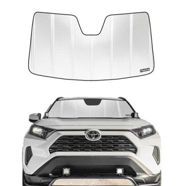 Imagem de Pigenius Para-brisa para Toyota RAV4 2019-2024; 2021-2023 RAV4 Prime. Película de alumínio refletiva de atualização 2024 para proteção interna máxima