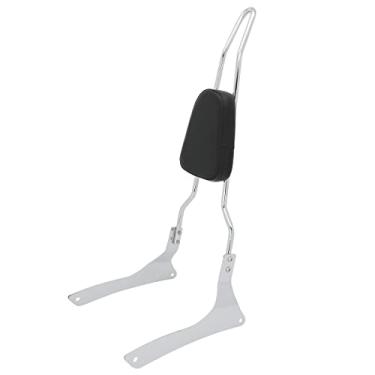 Imagem de [Enviado dos EUA] Motaux Passenger Sissy Bar almofada traseira macia para Suzuki Boulevard C90 2005-2009 / Suzuki VL1500 Intruder 1998-2004, cromado