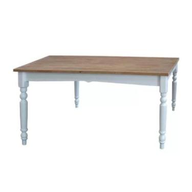 Imagem de Mesa Gourmet 160 x 80 cm e Pés Torneados - Tommy Design - Meyer, Branc