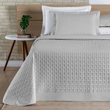 Imagem de Colcha Queen Size Casa Blanca 200 Fios Bordado 100% Algodao Super Luxu