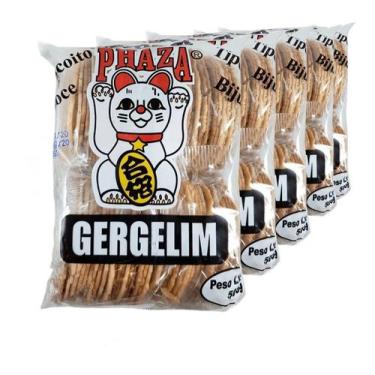 Imagem de Biscoitos Bijú Sembei De Gergelim Phaza 500g - (Kit com 5)