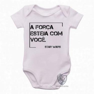 Imagem de body nenê criança roupa bebê  Frase Star Wars - Empório Dutra, M   ( 2