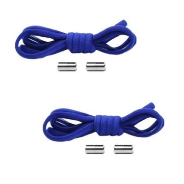 Imagem de Kit 2 Pares de Cadarcos Elasticos Top Walk com Fechamento em Rosca Met