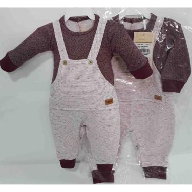 Imagem de Macacao Bebe Menino Suedini  Luxo Finta Jardineira 7879 - Lessa Kids, 