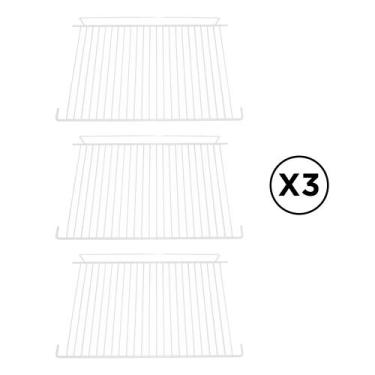 Imagem de Kit 3 Grade Prateleira Geladeira Aramada Mabe Continental Dako Remb360